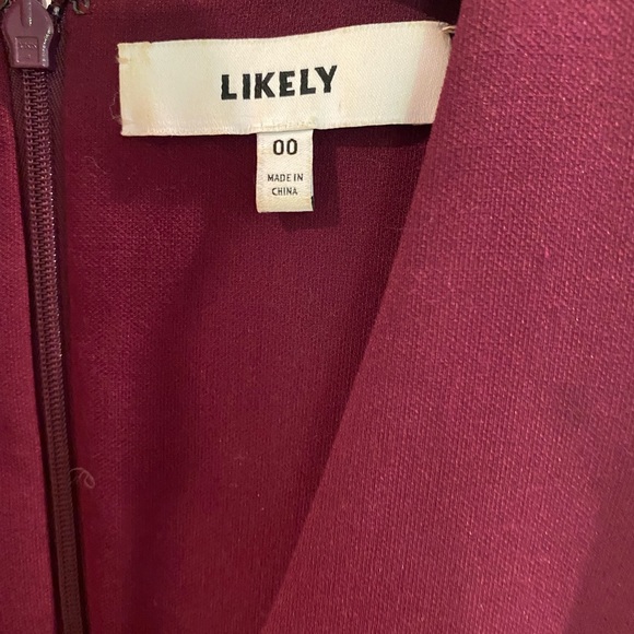 LIKELY Plum Midi Dress 00 - Picture 5 of 5